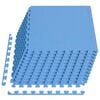 vidaXL Tapis de sol 24 pcs 8,64㎡ Mousse EVA Bleu