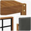 vidaXL Ensemble de canap&eacute;s d'ext&eacute;rieur 5 pcs Naturel et Anthracite