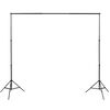 vidaXL Kit de studio photo avec lampes toile de fond et r&eacute;flecteur