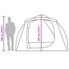 vidaXL Tente familiale tunnel 6 personnes bleu imperm&eacute;able