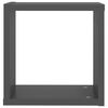 vidaXL &Eacute;tag&egrave;res cube murales 6 pcs Gris 30x15x30 cm