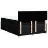 vidaXL Sommier &agrave; lattes de lit avec matelas Noir 160x200 cm Tissu
