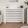 vidaXL Cache-radiateur Blanc 108,5x19x84 cm Bois massif de pin