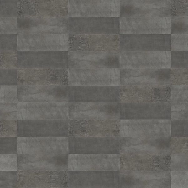 WallArt Panneaux muraux en cuir Connaught Gris ombrag&eacute; 16 pcs