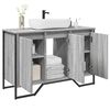vidaXL Armoire lavabo de salle de bain sonoma gris 91x35x60 cm