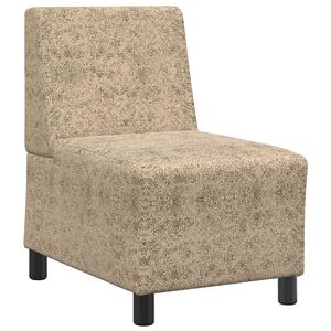 vidaXL | Fauteuil | Gris clair 55 x 74 x 82 cm Cuir su&eacute;d&eacute; faux