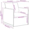 vidaXL Canap&eacute; 2 pcs Taupe 196 x 82 x 85 cm tissu
