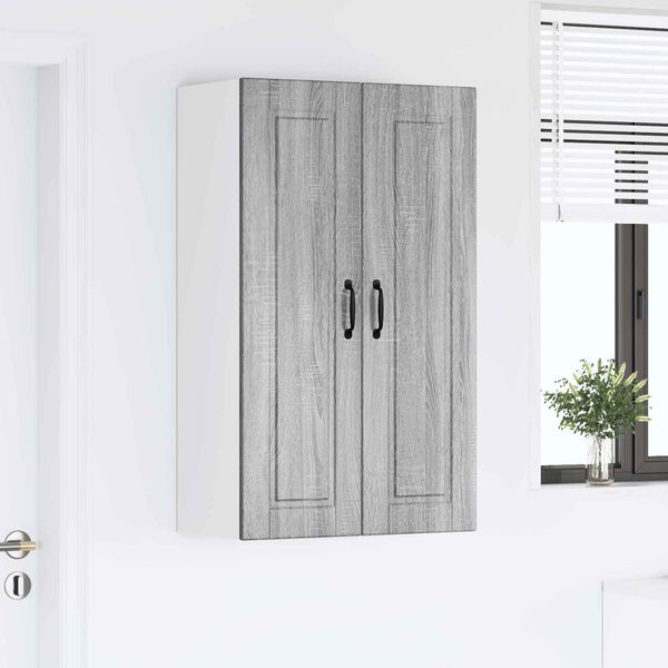 vidaXL Armoire de cuisine avec &eacute;tag&egrave;re Gris Sonoma 60 x 31 x 100 cm