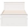 vidaXL Cadre de lit sans matelas avec t&ecirc;te de lit 90x190 cm pin massif