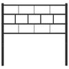 vidaXL T&ecirc;te de lit de remplacement m&eacute;tal noir 100 cm