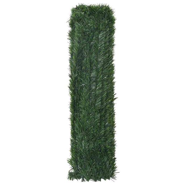 vidaXL Cl&ocirc;ture en gazon artificiel vert 1x5 m