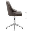 vidaXL Chaises pivotantes &agrave; manger lot de 6 gris fonc&eacute; velours