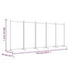 vidaXL Cloison de s&eacute;paration 5 panneaux Anthracite 433x180 cm Tissu
