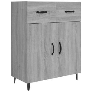 vidaXL Buffet sonoma gris 69,5x34x90 cm bois d'ing&eacute;nierie