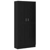 vidaXL Biblioth&egrave;que Ch&ecirc;ne noir 82,5 x 30,5 x 185 cm Bois d'ing&eacute;nierie