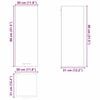 vidaXL Armoire suspendue Bois ancien et Blanc 30 x 31 x 80 cm