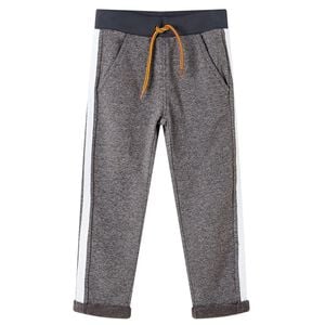 Pantalon de surv&ecirc;tement pour enfants m&eacute;lange gris fonc&eacute; 104