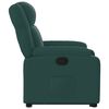 vidaXL Fauteuil inclinable vert fonc&eacute; tissu
