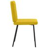 vidaXL Chaises &agrave; manger lot de 4 jaune velours