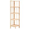 vidaXL &Eacute;tag&egrave;re d'angle bois de c&egrave;dre 27 x 27 x 110 cm