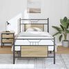 vidaXL Cadre de lit sans matelas ch&ecirc;ne sonoma 90x200 cm