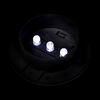 vidaXL Lampes solaires 6 pcs pour cl&ocirc;ture goutti&egrave;re Noir