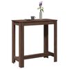 vidaXL Table de bar ch&ecirc;ne marron 102x50x103,5 cm bois d'ing&eacute;nierie