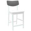 vidaXL Chaises de salle &agrave; manger 2 pcs Blanc 48 x 49 x 95 cm