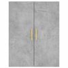 vidaXL Buffet haut Gris b&eacute;ton 69,5x34x180 cm Bois d'ing&eacute;nierie
