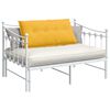 vidaXL Coussin de Dos Jaune clair 100 x 50 cm Tissu en velours c&ocirc;tel&eacute;