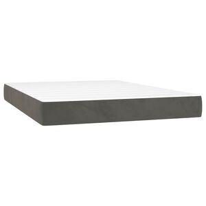vidaXL Matelas de lit &agrave; ressorts ensach&eacute;s fermet&eacute; moyenne 137x190x20 cm velours