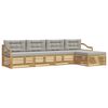 vidaXL Ensemble de canap&eacute;s d'ext&eacute;rieur 5 pc Blanc et gris clair