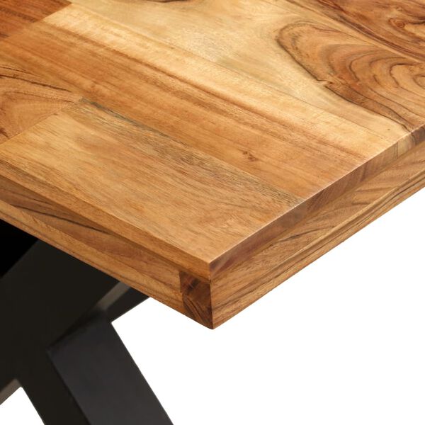 vidaXL Table à manger Bois d'acacia massif et manguier 180x90x76 cm