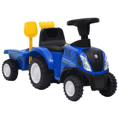 vidaXL Tracteur pour enfants New Holland Bleu