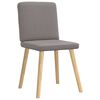 vidaXL Chaises &agrave; manger lot de 6 taupe tissu