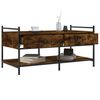 vidaXL Table basse ch&ecirc;ne fum&eacute; 99x50x50 cm bois d'ing&eacute;nierie