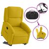 vidaXL Fauteuil inclinable Jaune Velours
