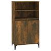 vidaXL Buffet haut Ch&ecirc;ne fum&eacute; 60x36x110 cm Bois d'ing&eacute;nierie