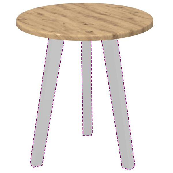 vidaXL Plateau de table ch&ecirc;ne artisanal 40 x 40 x 1,5 cm