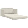 vidaXL Canap&eacute;-Lit 110cm Cr&egrave;me Velours