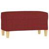 vidaXL Banc Rouge bordeaux 70x35x41 cm Tissu