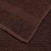 vidaXL Serviettes de sauna FROGN 4 pcs marron 80x200 cm 360 g/m&sup2;