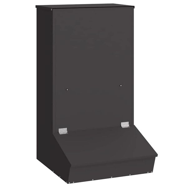vidaXL Distributeur de porcs Noir 55 x 51 x 91,5 cm