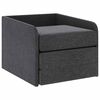 vidaXL Fauteuil convertible gris fonc&eacute; tissu