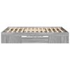 vidaXL Cadre de lit sans matelas sonoma gris 140x190 cm