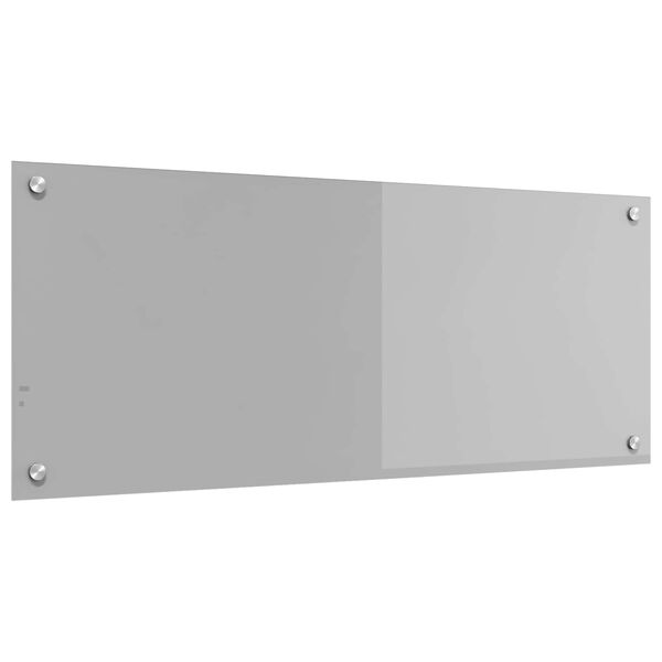 vidaXL Protection de cuisine Gris clair 100 x 40 cm verre tremp&eacute;