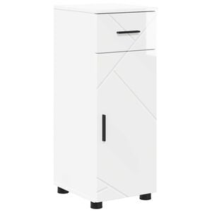 vidaXL Cabinet de salle de bain Blanc brillant 30 x 35 x 80 cm
