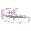 vidaXL Cadre de lit avec t&ecirc;te de lit sans matelas 160x200 cm