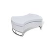 vidaXL Table basse &agrave; forme r&eacute;glable blanc brillant