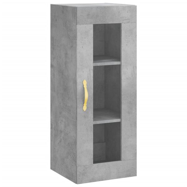 vidaXL Armoire murale gris b&eacute;ton 34,5x34x90 cm